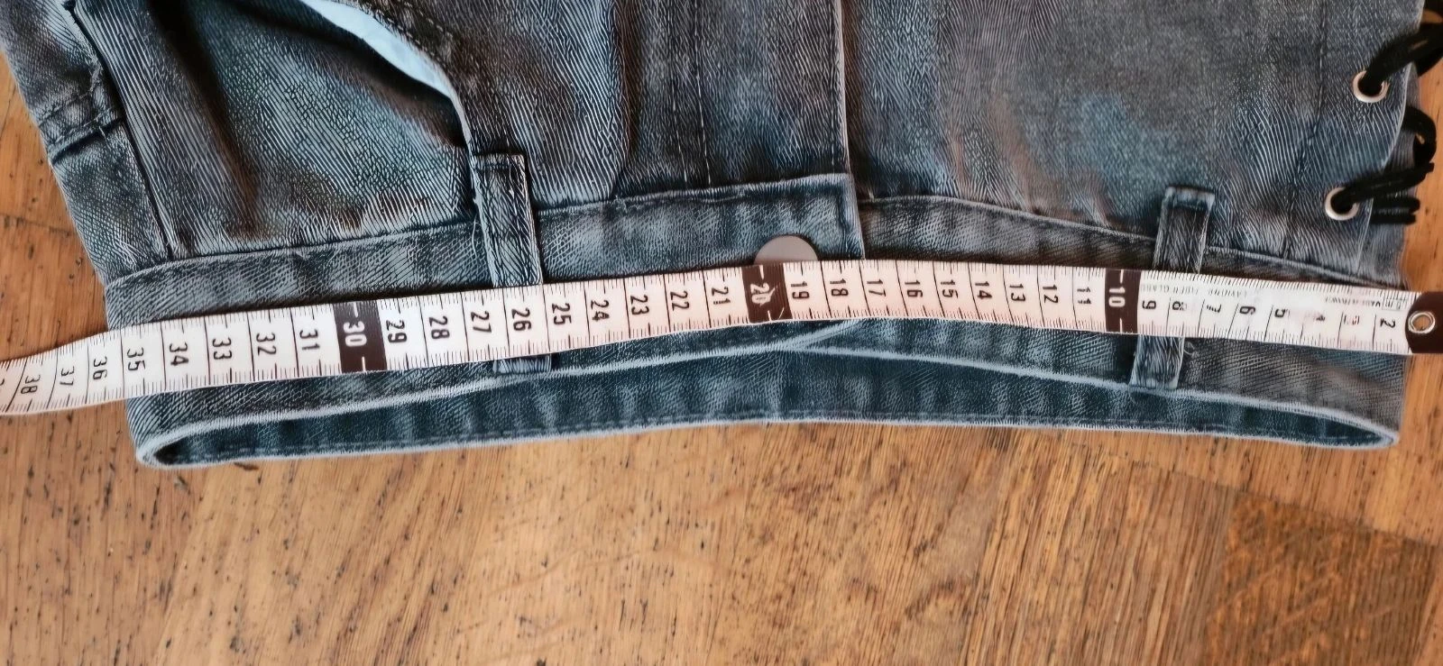 🙂 Grijze jeans met veters – Maat 36/S – photo 4